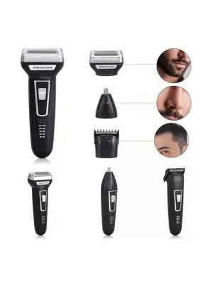 3lü Set Saç Sakal Kesme Traş Makinesi Burun Kılı Alma Tıraş Makinesi