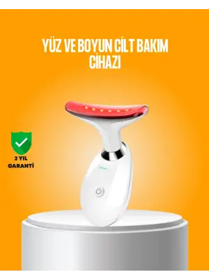 3 Modlu Boyun Ve Yüz Bakım Cihazı – Ems, Temizleme, Sıcak Masaj Ve Renkli Işık Terapi Özellikli