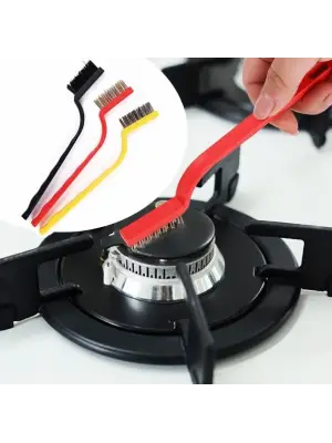 3 Parça Tel Fırça Detaylı Temizlik Seti