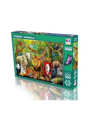 31504 FOREST ANIMALS 100 PARÇA PUZZLE