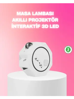 360° Döndürülebilir Yıldızlı Gökyüzü Projeksiyon Gece Lambası