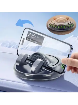 360° Dönebilen Yapışkanlı Numaratörlü Araç Telefon Tutucu