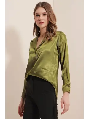 Modern Saten Gömlek