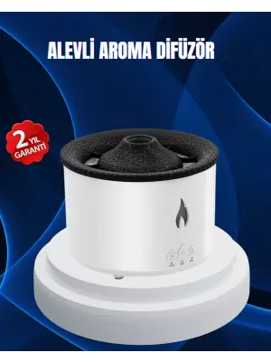 3d Alev Işıklı Aromaterapi Makinesi – 360 Ml Su Kapasiteli Sessiz Difüzör