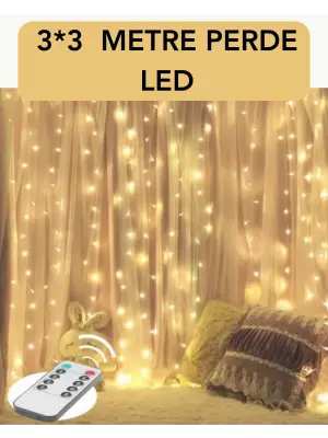 3x3 Metre Perde Led Işık – Parti Ve Bahçe Dekorasyonu