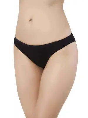 Siyah Likralı Kadın Slip Külot 4 Adet