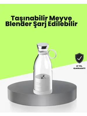 4 Bıçaklı Gıda Sınıfı Paslanmaz Çelik Taşınabilir Blender