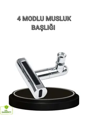 4 Fonksiyonlu Musluk Başlığı 360 Derece Dönebilen Ve Su Tasarruflu