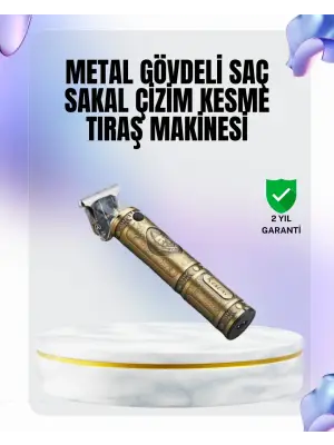 4 Kılavuz Taraklı Profesyonel Saç Ve Sakal Kesme Makinesi