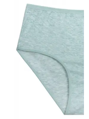 Yeşil Yüksek Bel Fitilli Ribana Bato Külot Kadın Giyim