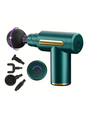 4 Masaj Başlıklı Titreşim, Şarj Edilebilir Küçük Masaj Aleti,masaj Tabancası