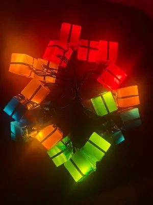 4 Metre 20 Led Pilli 2 Kademeli Hediye Kutusu Led Işık