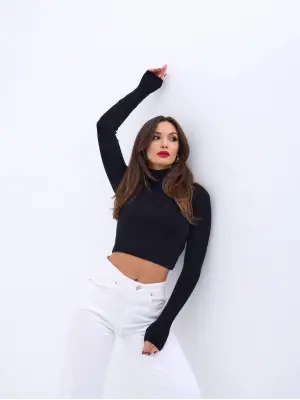 Siyah Triko Balıkçı Kazak