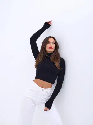 42231 TRİKO BALIKÇI KAZAK-SİYAH