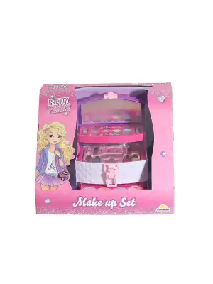 4279 3 Katmanlı Çantalı Makyaj Seti -Sunman