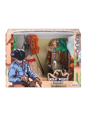 4339 Kızılderili Sesli Işıklı Kovboy Oyun Seti