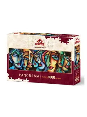 4446 Art Puzzle, Hüznü Paylaşanlar, 1000 Parça Panorama Puzzle
