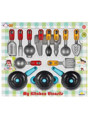 4681 Mutfak Gereçleri Seti 16 Parça -Sunman