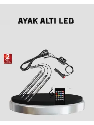 48 Led Araç İçi Rgb Şerit Aydınlatma Müzik Senkron Usb Kumandalı Set