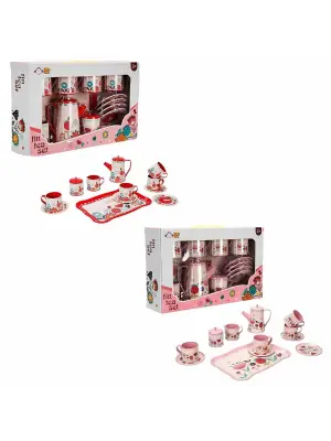 4939 SUN-YFN-LCH-METAL ÇAY SETİ ÇİÇEK DSN 2A 12PRÇ