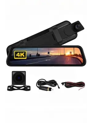 4k Ips Ekran Tam Dokunmatik 9.66” Dikiz Ayna Araç Içi Kamera (4k Ön 1080p Arka) | Carplay