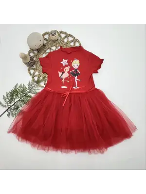 Çarpıcı Flamingo Balerin Kız Tütü Elbise