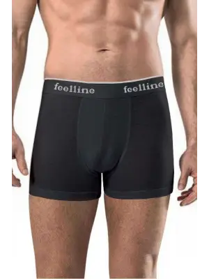 Siyah ve Gri Pamuklu Erkek Boxer 5 Adet