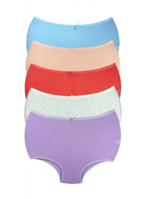 Omarı İnce Bel İçin Puantiyeli Yüksek Bel Bato Külot Seti