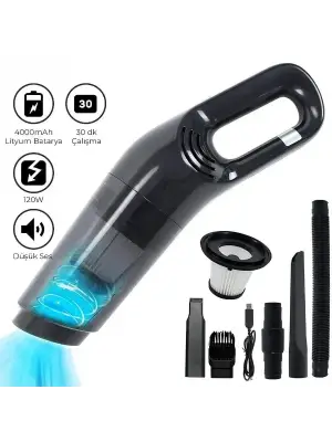 5 Başlıklı Araç Süpürgesi