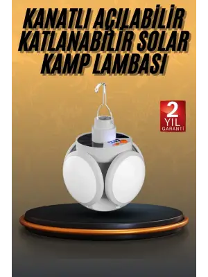 5 Kanatlı Bahçe Aydınlatma Led Askılı Solar Güneş Enerji Usb Sarjlı