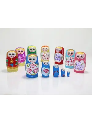 5li Ahşap Matruşka