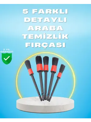 5li Araba Temizlik Fırçaları-farklı Boyutlu Fırçalarla Derinlemesine Temizlik