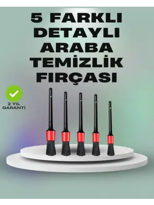 5li Araç Temizlik Fırça Seti-detaylı Temizlik İçin Çok Amaçlı Fırçalar
