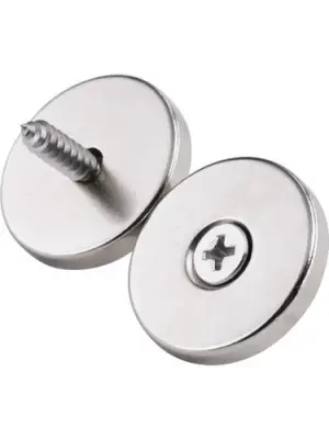 50 Adet 25x10/5x5,5 Mm Neodyum Mıknatıs Havşa Delikli Magnet Vida Atılabilir N35 Nikel Paslanmaz