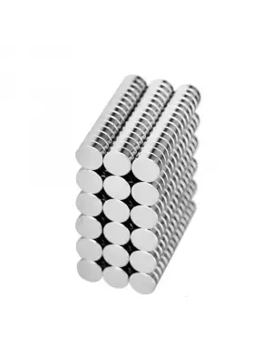 50 Adet 8x3mm Yuvarlak Neodyum Mıknatıs Güçlü Nikel Kaplamalı Kaliteli Dayanıklı Magnet