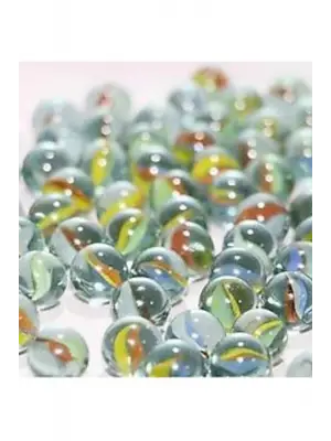 Omarı Renkli Cam Misket Bilyalar Seti