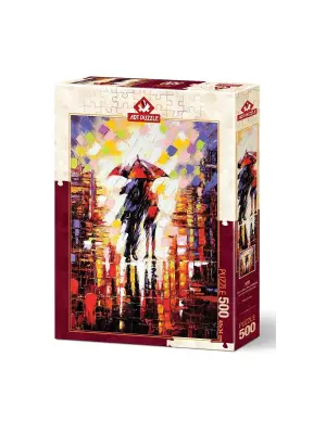 5090/ART Art Puzzle, Şemsiye Altındaki Aşk 500 Parça Puzzle