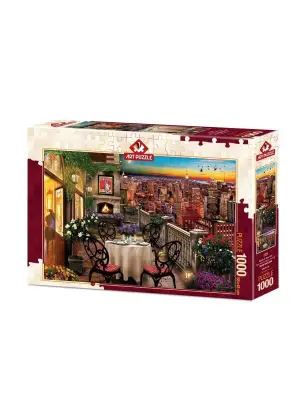 5184 Art Puzzle New Yorkta Akşam Yemeği 1000 Parça Puzzle