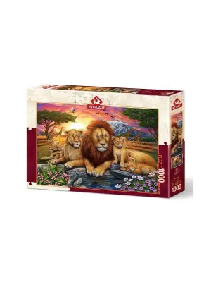 5221 Art Puzzle, Aslan Ailesi 1000 Parça Puzzle