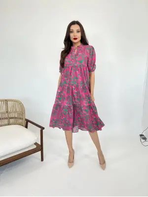 Omarı Zarif Dantel Detaylı Siyah Elbise