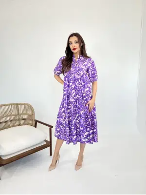 Omarı Yaz Mevsimine Uygun Hafif Kumaşlı Elbise