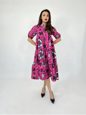 Omarı Parlak Kumaşlı Siyah Gece Elbisesi