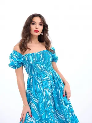 Omarı Yumuşak Dokulu Uzun Kollu Kırmızı Elbise