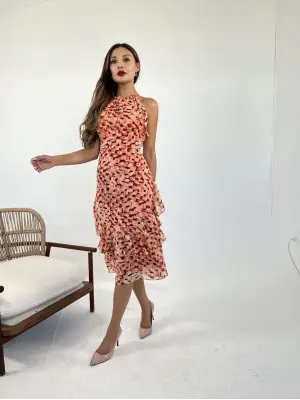 Omarı Kadın Siyah Uzun Kollu Abiye Elbise