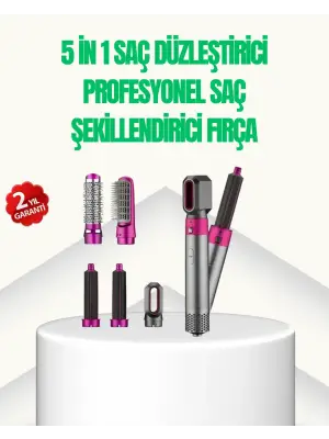 5’i 1 Arada Profesyonel Saç Şekillendirici Tek Cihazla Sınırsız Stil