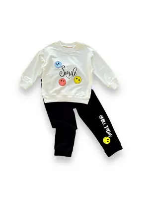 Trend Bebek Takımı Emoje Baskılı