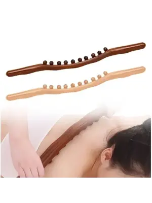 60 Cm Doğal Ahşap Masaj Sopası