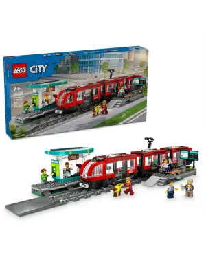 60423 Lego City Şehir Merkezi Tramvay İstasyonu 811 parça +7 yaş