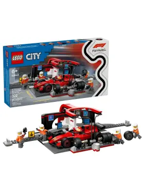 60443 Lego City Ferrari F1 Pit Stop ve Pit Ekibi 322 parça +6 yaş