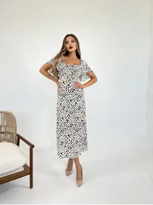 Omarı Zarif Siyah Dantelli Elbise